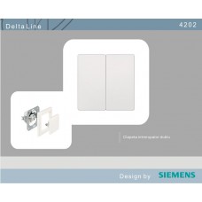 4202 Siemens Delta Line - clapeta intrerupator dublu 